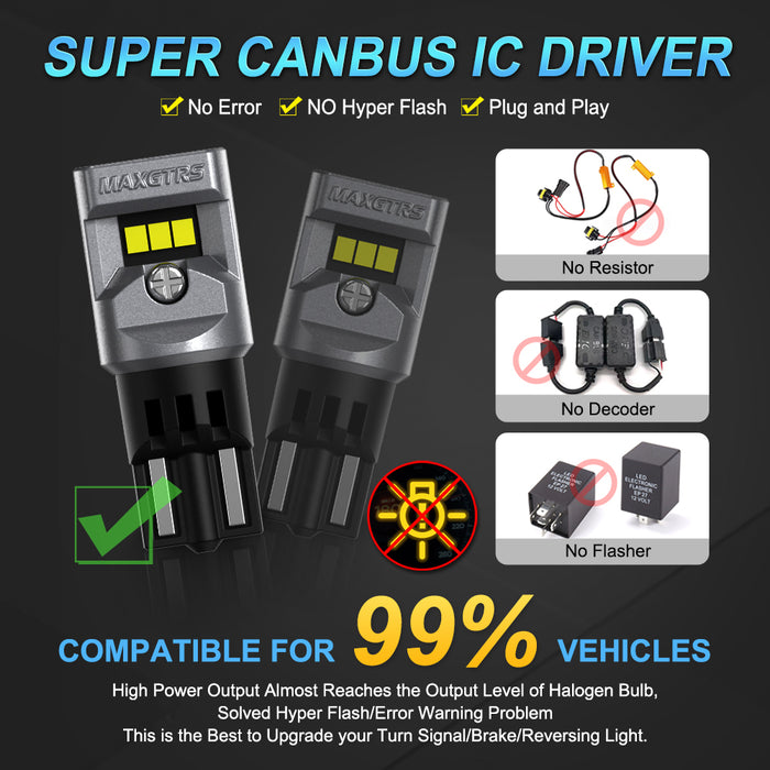 2× W5W T10 LED Light Canbus 194 LED Bulb Parking Position Signal Lamp for Mercedes Benz W203 W211 W204 W210 W124 W212 W202 W205