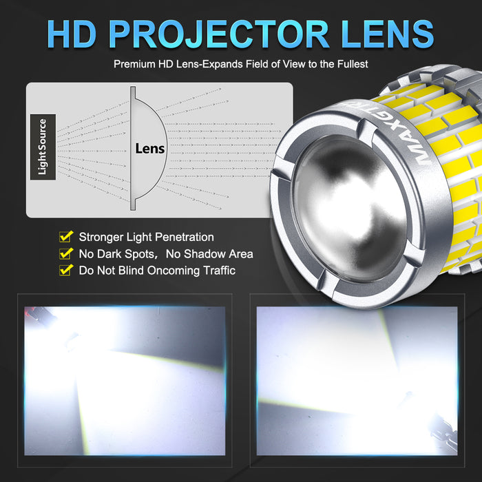 2x S25 P21W BA15S LED Canbus 1156 7440 W21W LED Bulbs T20 Car Tail Lights White Yellow Brake Lights Turn Signal Reverse Lamp DRL