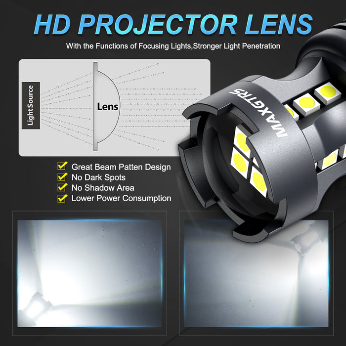 2x P21W BA15S 1156 7440 7443 LED Light Bulb T20 7506 BAY15D 1157 P21/5W LED Bulbs DRL Car Parking Position Reverse Lights