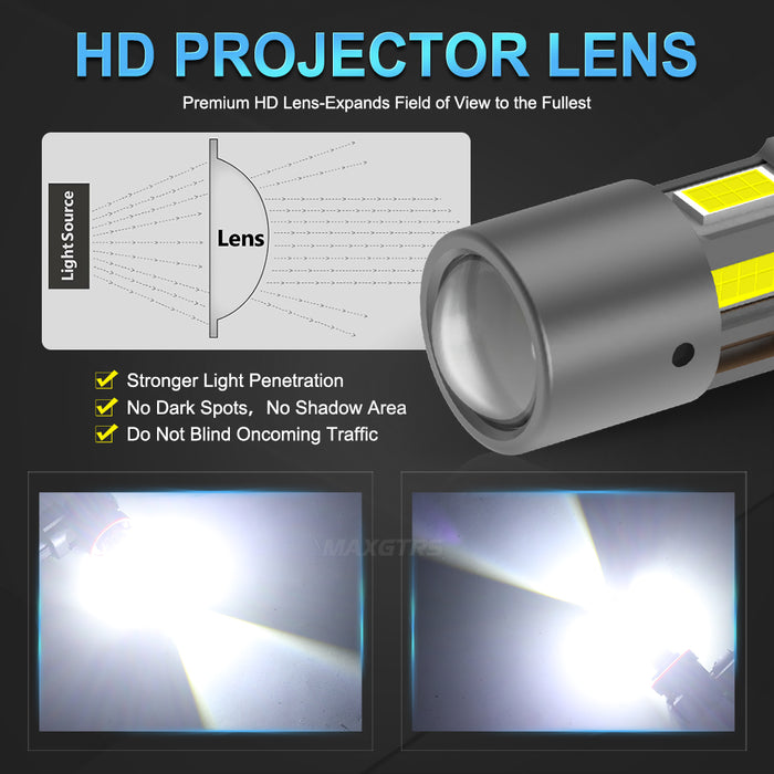 2x CANBUS H8 H11 LED Fog Light Bulbs H9 H16JP 9005 HB3 9006 HB4 9012 HIR2 4300K Warm Yellow Led Daytime Running Driving Lamp