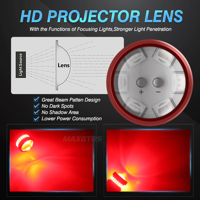 2x Strobe Flash 1157 BAY15D 7443 W21/5W P21/5W 1157 3157 BA15S LED Chip Car LED Bulb Tail Lamp Reverse Red Brake Light 12V 24V