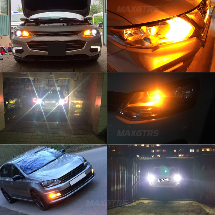 2× T15 W16W 921 912 LED Bulbs 3030 SMD Canbus OBC Error Free Backup Light Reverse Lamp Amber White