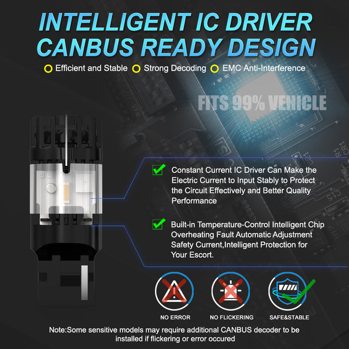 2x 3100LM High Power 1156 BA15S BAU15S PY21W Canbus No Hyper No Error With Fan T20 W21W Amber Yellow For Tuan Signal LED Bulb