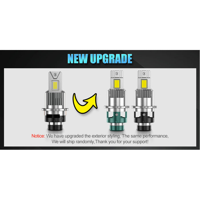 2x D1S D4S D4R D2R D2S LED Headlight Bulbs 6000K White Conversion Kit Plug and Play Xenon HID Light Replacement CANBUS Error Free