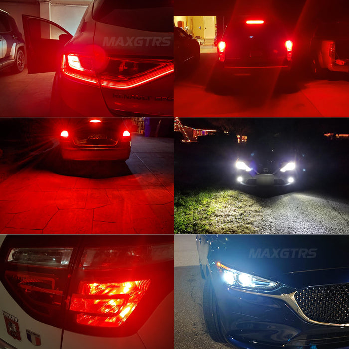 2× T20 1157 P21/5W T25 LED 3157 3156 LED W21/5W 7443 LED BAY15D LED Car Turn Signal DRL Bulb Brake Lights Auto Reverse Lamps