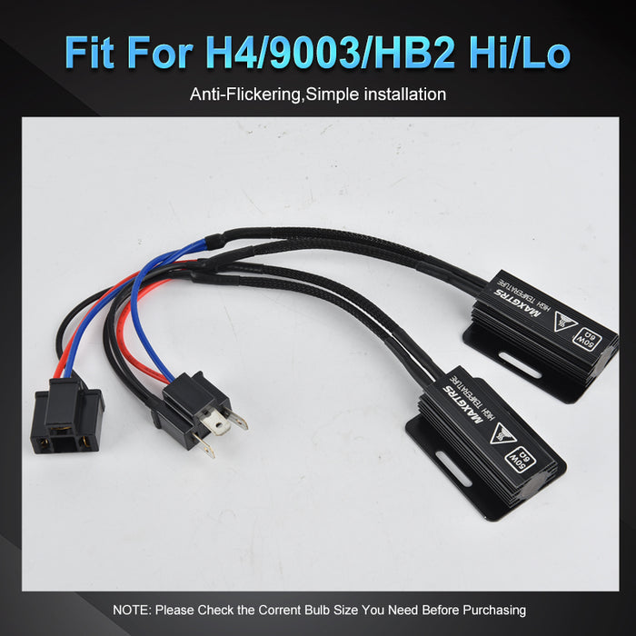 2× 50W Load Resistor Car LED Decoder Canbus Error Free For H7 H8 H11 H4 9005 9006 HB3 HB4 Car Lights Accessories