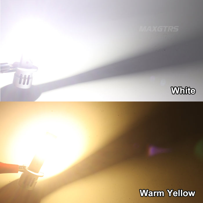 2× 16000LM H1 LED Headlight Canbus Car Fog Light 6500K Super White 12V 52W Plug and Play Mini Size