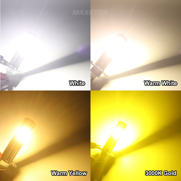 2× H1 Auto lights Car Led Bulbs 3570 Chip 6500K/4300K Wireless Fog Lamp Car Headlight