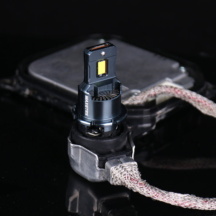 2x D4S D4R D2R D2S LED Headlight Bulbs 6000K White Conversion Kit Plug and Play HID Xenon Light Replacement CANBUS Error Free
