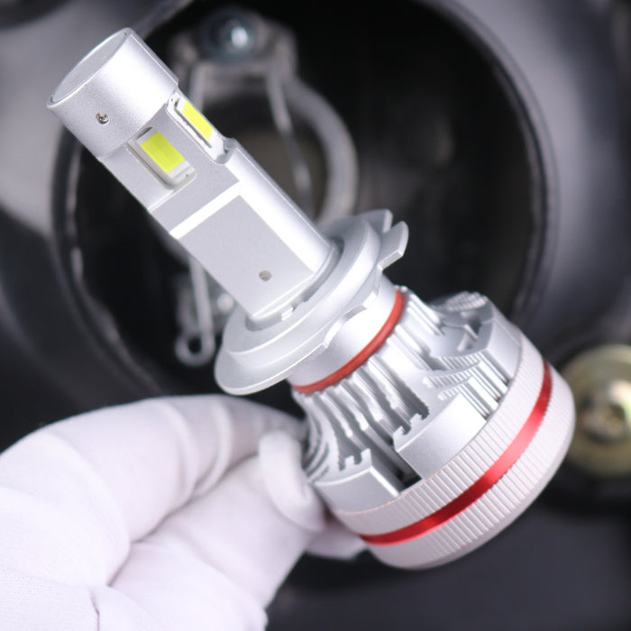 2x 3 Sides Shine H7 H4 H11 Led Lamp Tube Lights H8 HB3 9005 HB4 9006 9012 12V Canbus Car Led Headlight Bulb For Projector Lens
