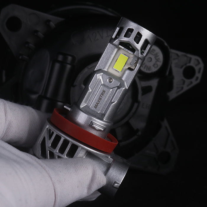 2× Turbo H7 H8 LED Front Headlight Bulbs 30000LM CANBUS Mini Size H11 LED High Low Beam Vehicle Lighting 6500K White 12V