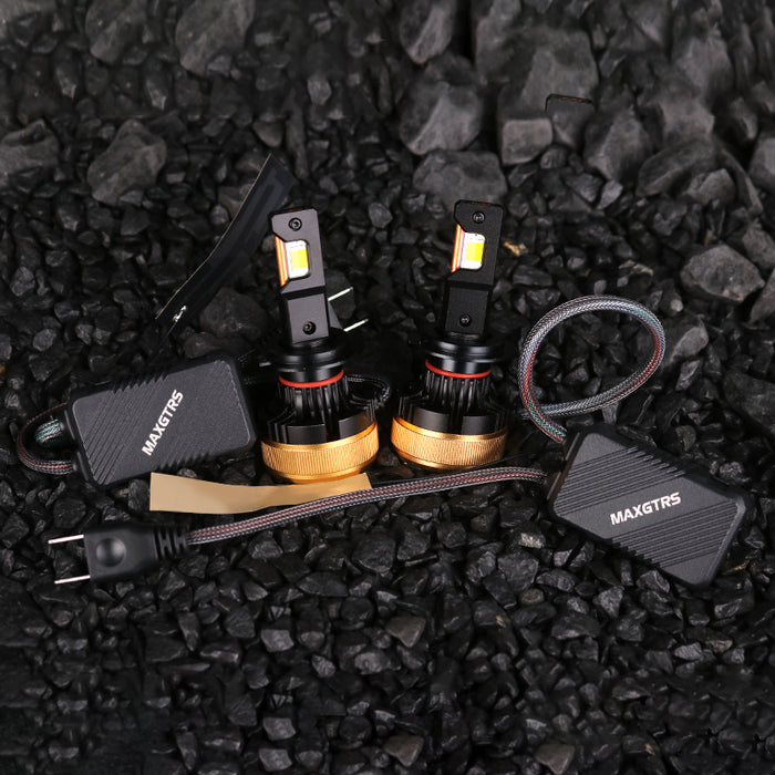 2× H7 APP Control Car Headlight Bulbs H4 Turbo Headlight H8 H9 H11 9005 HB3 9006 HB4 LED Car Lights Bluetooth APP Control Color