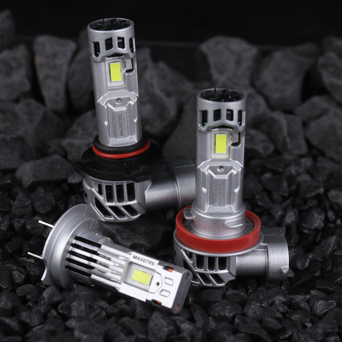 2× Turbo H7 H8 LED Front Headlight Bulbs 30000LM CANBUS Mini Size H11 LED High Low Beam Vehicle Lighting 6500K White 12V