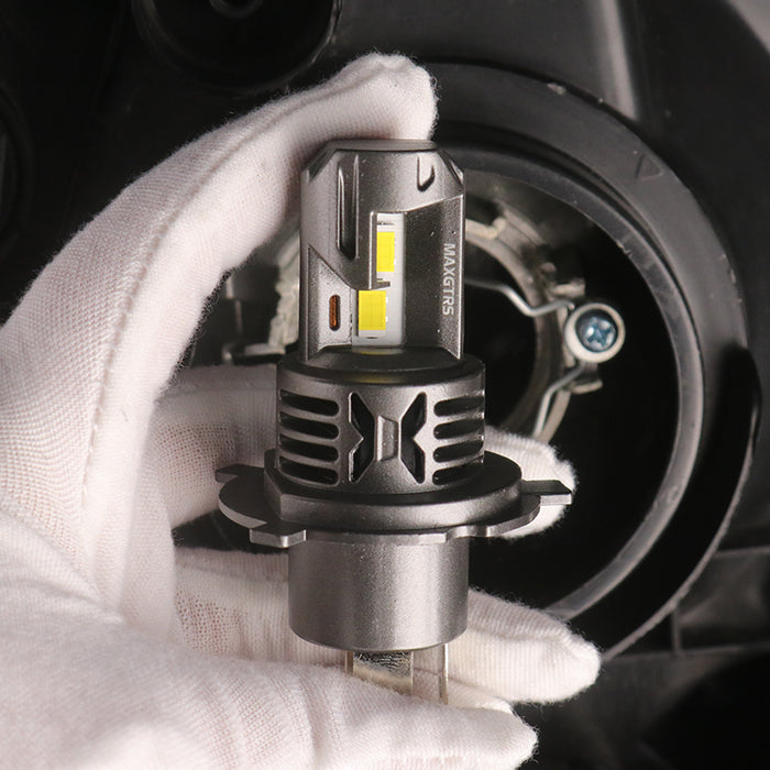 1× H4 Motorcycle LED Headlight Bulb H4 HB3 LED Moto Light High Low Beam Headlamp Motorbike LED Light 6000K Warm White White