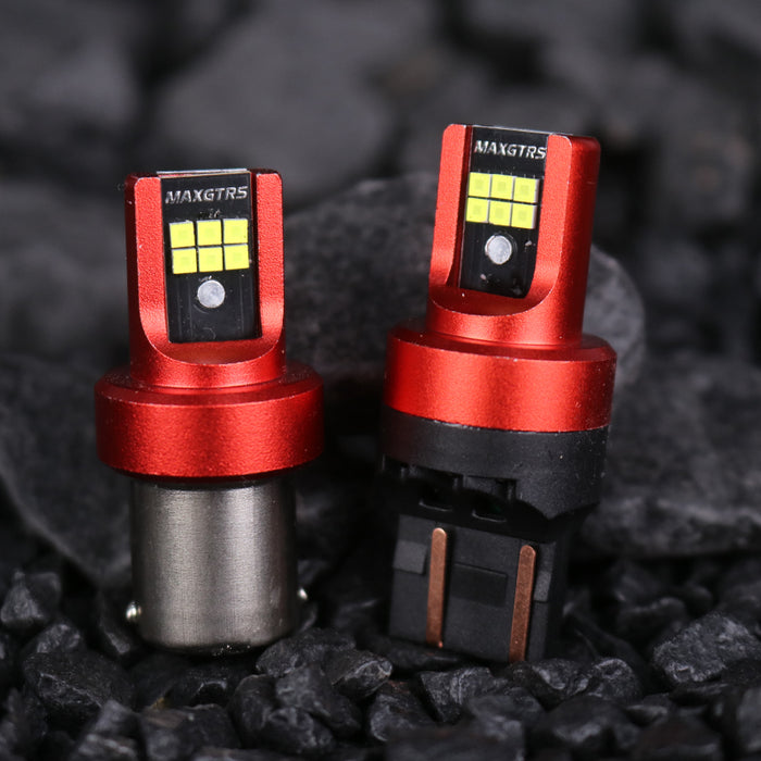 2x P21W BA15S LED Canbus 1156 BAY15D 1157 P21/5W LED Bulbs T20 W21W Car Lights 6500K White Red Brake Lights Reverse Lamp DRL