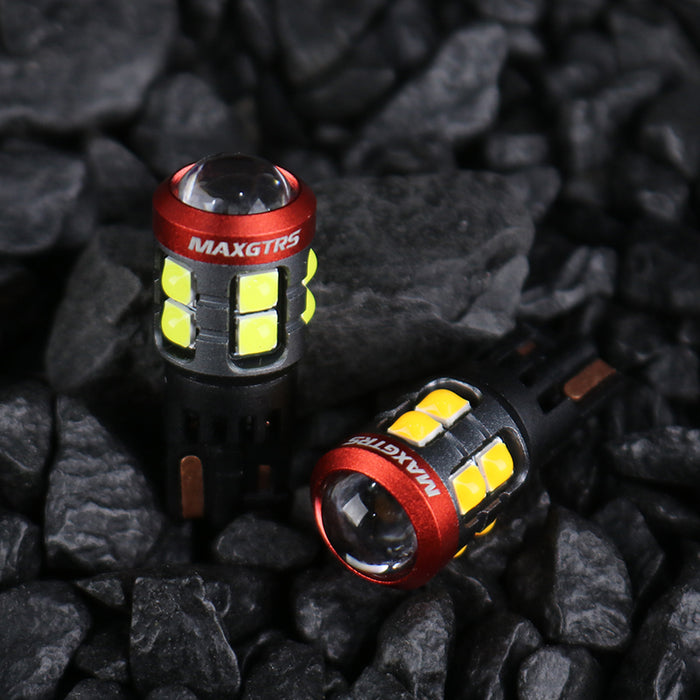 2xT10 LED W5W 5W Car Side Interior lights 12V Super Bright Bulb 3030 Chips 194 168 Auto White 6000K Parking Marker Dome Lamps（