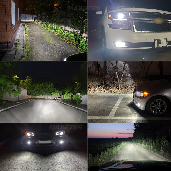 2x Car Headlight H4 Hi/Lo Beam XHP50 2.0 LED H7 H1 H3 H8 H9 H11