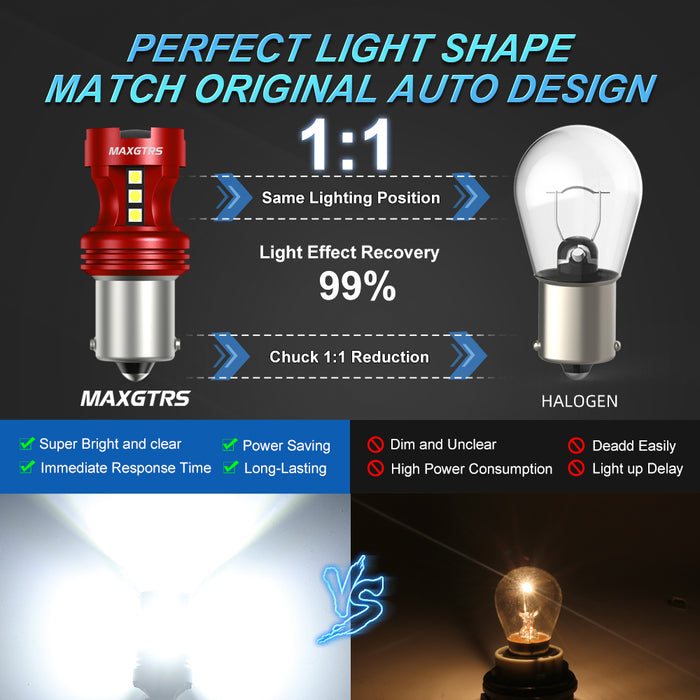 2x Strobe P21W BA15S 1156 7440 7443 LED Light Bulb T20 7506 BAY15D 1157 P21/5W LED Bulbs DRL Car Parking Brake Tail Lights