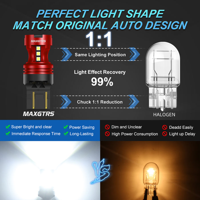 2x Strobe P21W BA15S 1156 7440 7443 LED Light Bulb T20 7506 BAY15D 1157 P21/5W LED Bulbs DRL Car Parking Brake Tail Lights