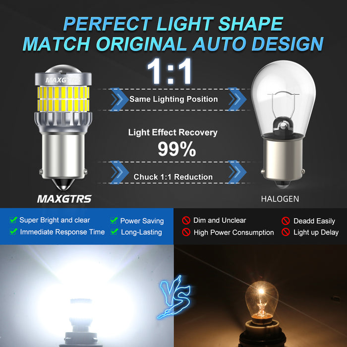 2x S25 P21W BA15S LED Canbus 1156 7440 W21W LED Bulbs T20 Car Tail Lights White Yellow Brake Lights Turn Signal Reverse Lamp DRL