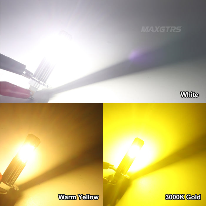 2× H1 Auto lights Car Led Bulbs 3570 Chip 6500K/4300K Wireless Fog Lamp Car Headlight