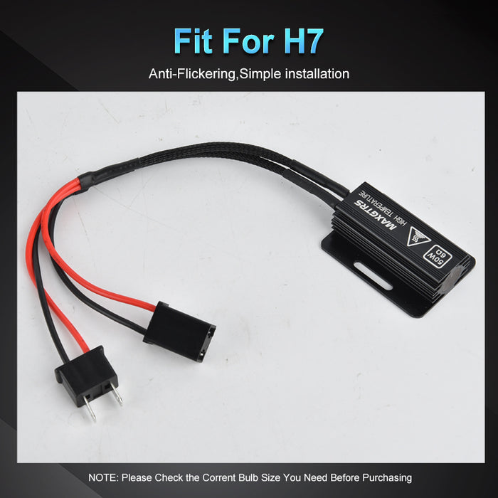 2× 50W Load Resistor Car LED Decoder Canbus Error Free For H7 H8 H11 H4 9005 9006 HB3 HB4 Car Lights Accessories