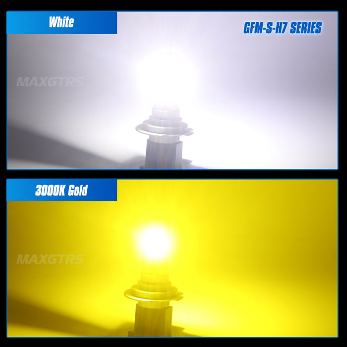 2x H7 LED Fanless 16000LM Super Bright Head Light Headlight Bulb Mini Design Automotive Headlamp 12V 80W