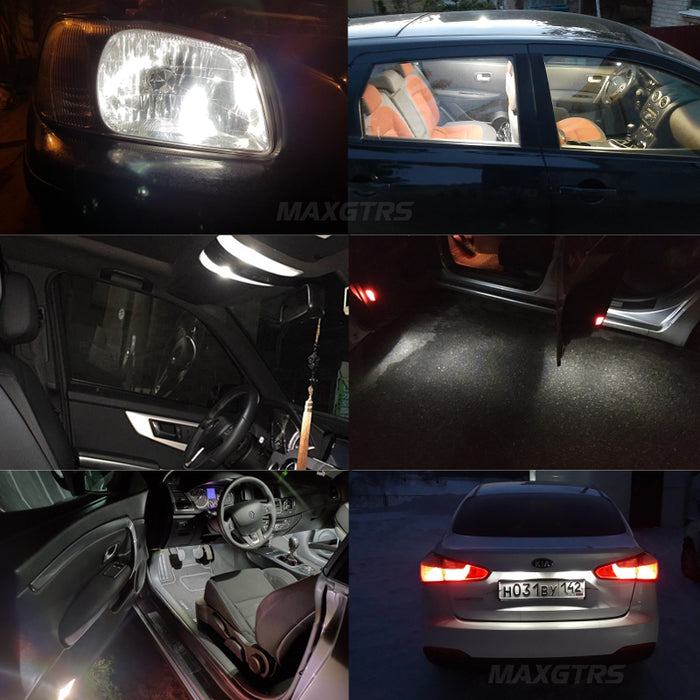 10× W5W T10 LED Canbus No Error Bulb Car Interior Light 194 LED Signal Lamp For Mercedes-Bens Bmw Audi Ford 6000K White 12V