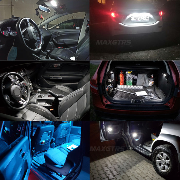 LED Car Lights Bulb  MAXGTRS - 2× C5W Festoon C10W LED Bulbs CANBUS  28/29/31/36/39/41mm Cotton Interior Light Auto License Plate Dome Lamp —  maxgtrs