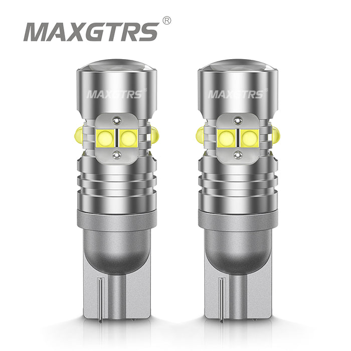 2× T10 194 168 920 912 921 High Power Extreme Bright XB-D Chip LED Bulbs For Car Parking Backup Reverse Lights Lens