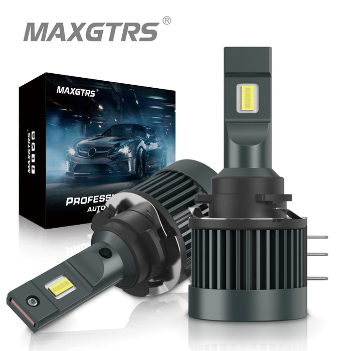 LED Car Lights Bulb  MAXGTRS - H15 LED Canbus Day Running Lights Car  Headlight 15000Lm DRLs For Mazda/BMW/Mercedes GLK/A180/Audi Q7 A6 A3/Golf 6  7 — maxgtrs
