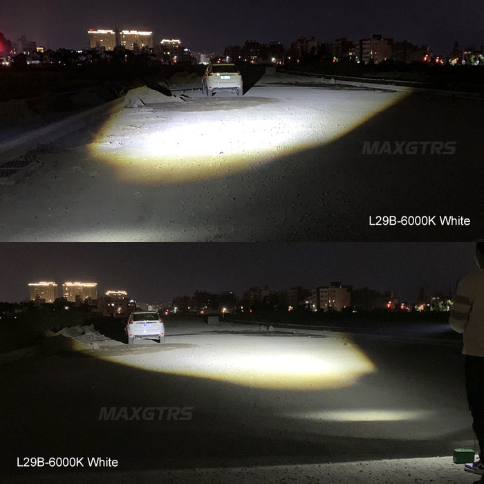 Super Bright Tri-model Motorcycle LED Headlight Mini Projector Lens Car ATV Driving Auxiliary Spotlight
